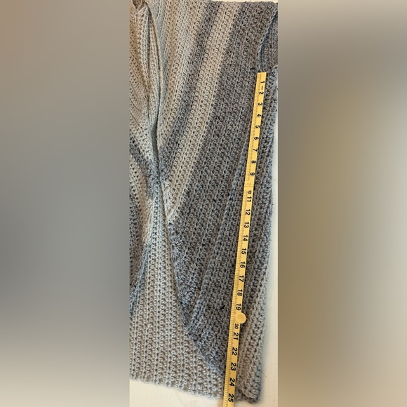 Womens Handmade Boho Crochet Coastal Cowgirl Neutral Cardigan O/S Beige Gray - Picture 10 of 11